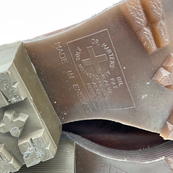 Dr. Martens MIE‎ Granny Brogue Y2K Block Heel Ankle Boots Size UK 3 - Picture 10 of 11